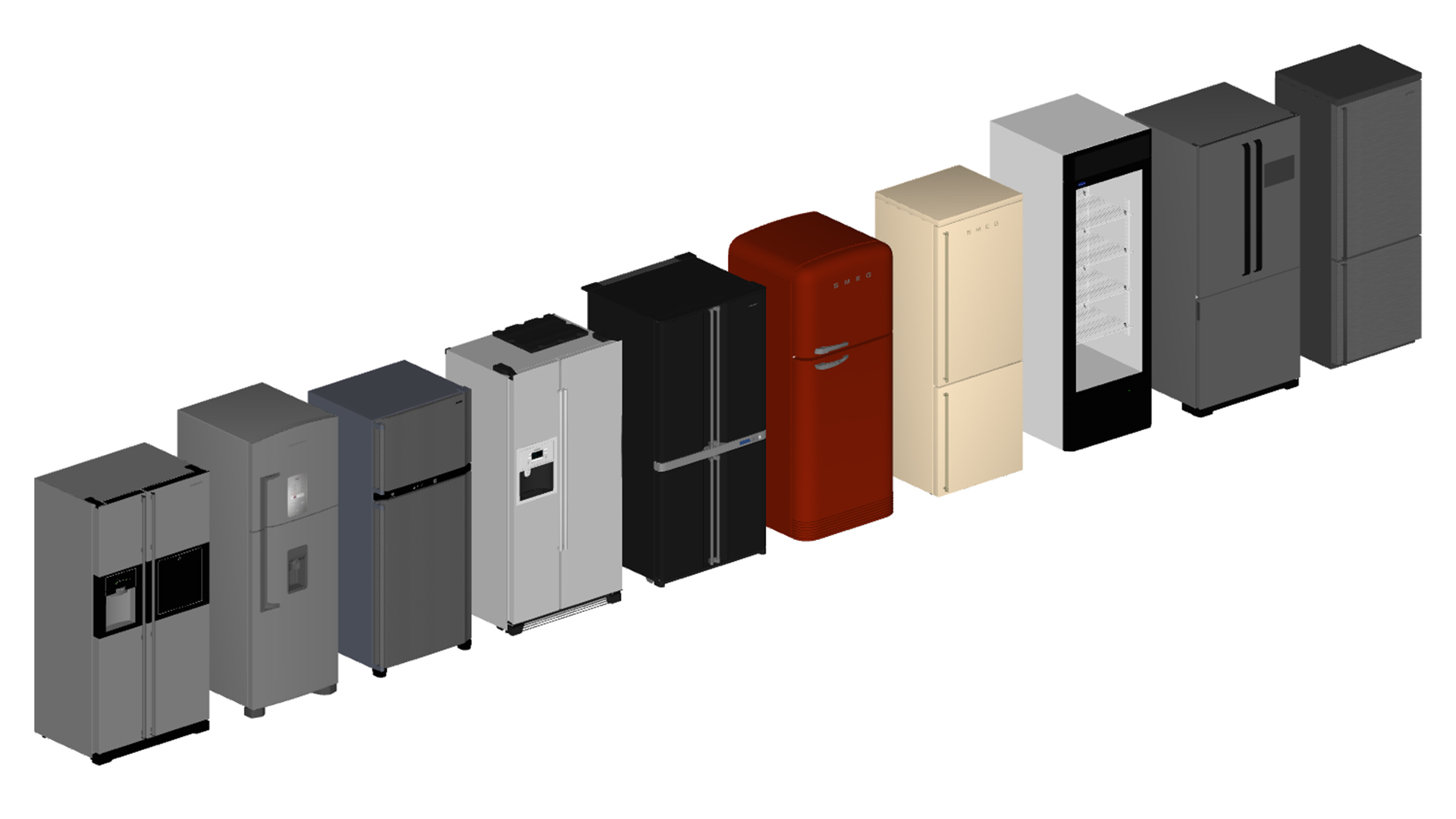 Pack de Geladeiras - Sketchup